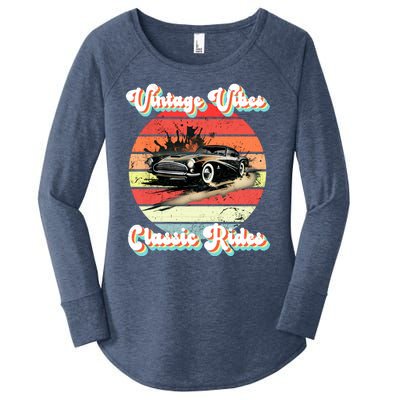 Vintage Vibes Classic Rides Retro Women's Perfect Tri Tunic Long Sleeve Shirt