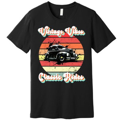 Vintage Vibes Classic Rides Retro Premium T-Shirt