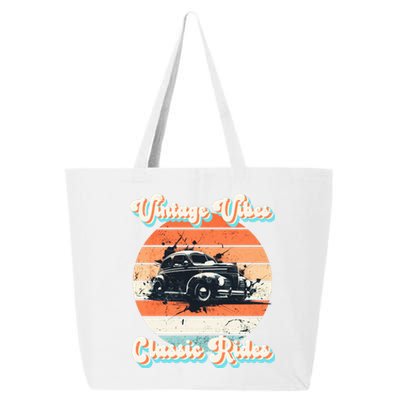 Vintage Vibes Classic Rides Retro 25L Jumbo Tote