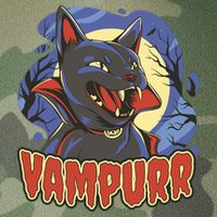 Vampurr Vampire Cat Legacy Tie Dye Trucker Hat