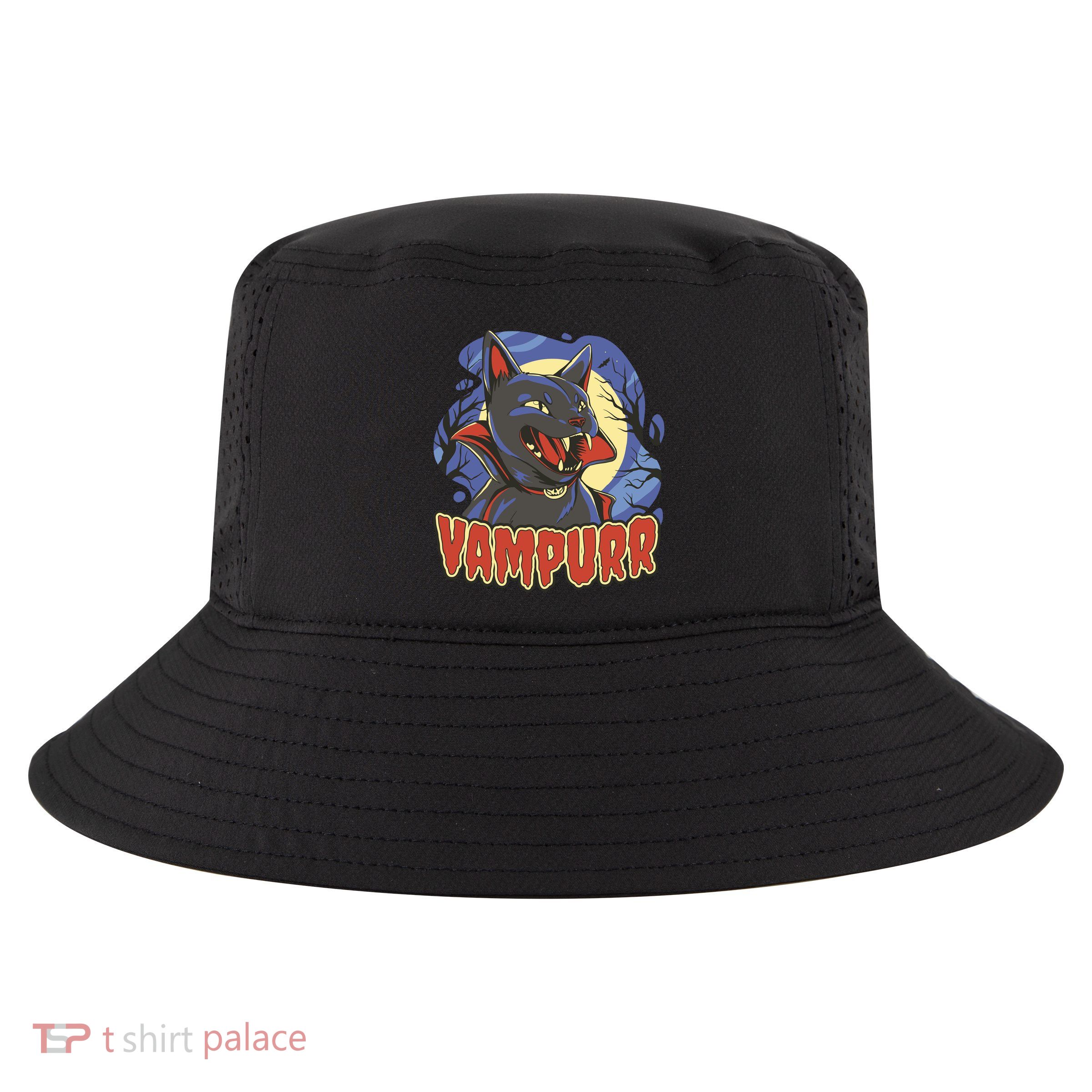 Vampurr Vampire Cat Cool Comfort Performance Bucket Hat