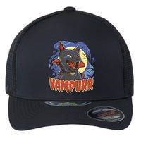 Vampurr Vampire Cat Flexfit Unipanel Trucker Cap