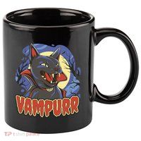 Vampurr Vampire Cat 11oz C Handle Ceramic Mug