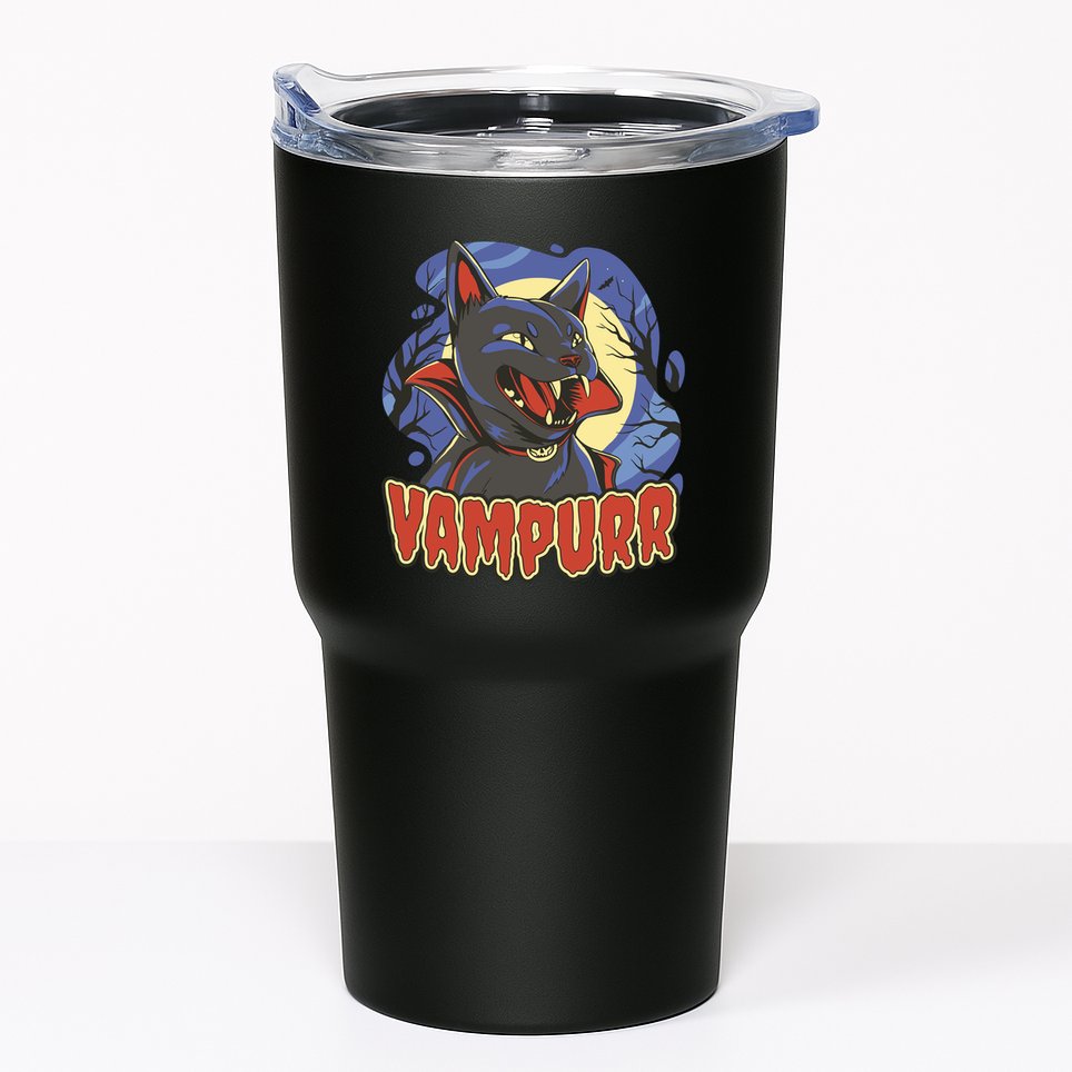 Vampurr Vampire Cat Tumbler