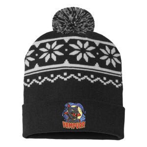 Vampurr Vampire Cat USA-Made Snowflake Beanie