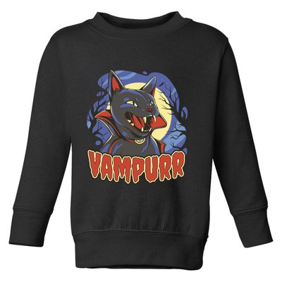 Vampurr Vampire Cat Toddler Sweatshirt