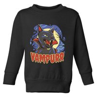 Vampurr Vampire Cat Toddler Sweatshirt