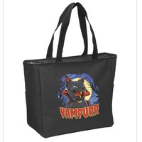Vampurr Vampire Cat Zip Tote Bag