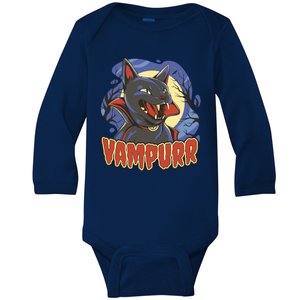 Vampurr Vampire Cat Baby Long Sleeve Bodysuit