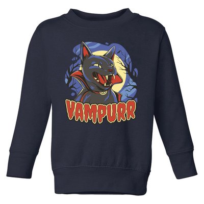 Vampurr Vampire Cat Toddler Sweatshirt