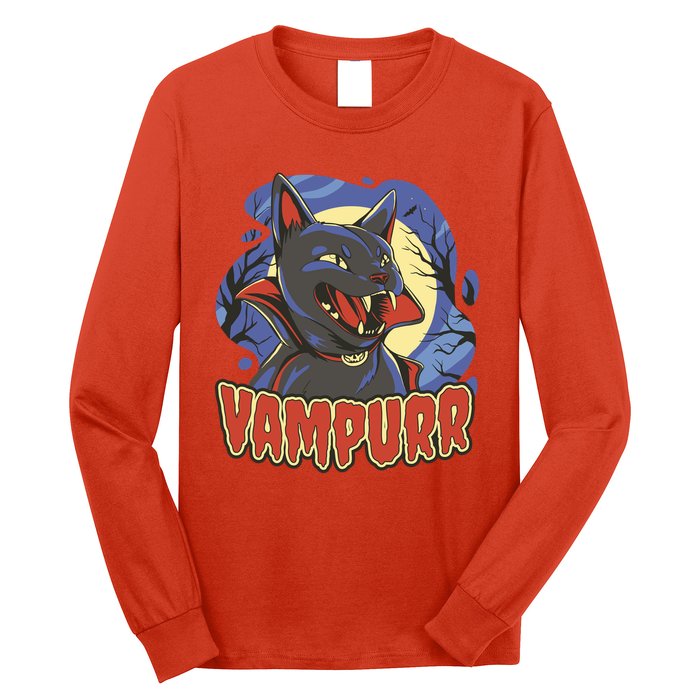 Vampurr Vampire Cat Long Sleeve Shirt