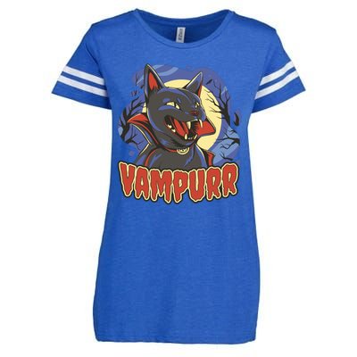 Vampurr Vampire Cat Enza Ladies Jersey Football T-Shirt