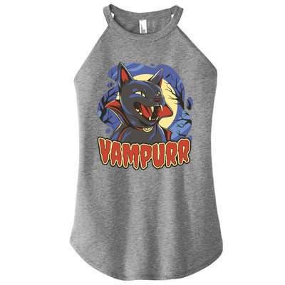 Vampurr Vampire Cat Women's Perfect Tri Rocker Tank