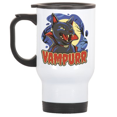 Vampurr Vampire Cat Stainless Steel Travel Mug