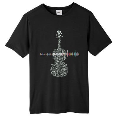 Violin Viola Cello Bass Artistic Music Sound Wave Tall Fusion ChromaSoft Performance T-Shirt