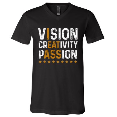 vintage Vision Creativity Passion V-Neck T-Shirt