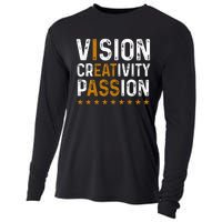 vintage Vision Creativity Passion Cooling Performance Long Sleeve Crew