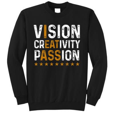 vintage Vision Creativity Passion Tall Sweatshirt