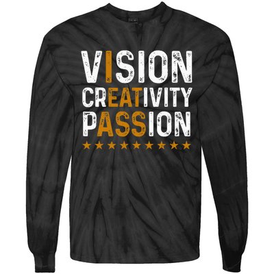 vintage Vision Creativity Passion Tie-Dye Long Sleeve Shirt