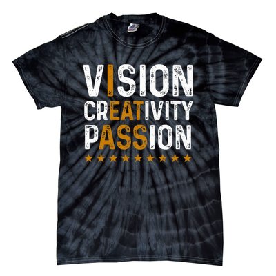 vintage Vision Creativity Passion Tie-Dye T-Shirt