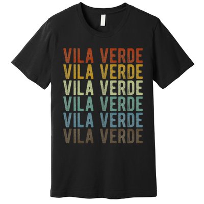 Vila Verde City Portugal Retro Premium T-Shirt