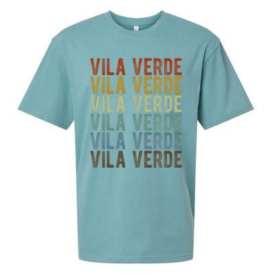 Vila Verde City Portugal Retro Sueded Cloud Jersey T-Shirt