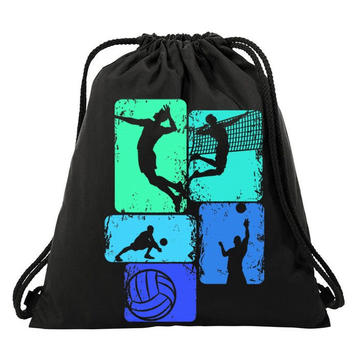 Volleyballer Volleyball Children Drawstring Bag