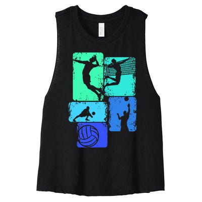 Volleyballer Volleyball Children Women's Racerback Cropped Tank