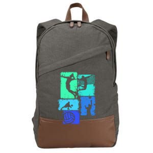 Volleyballer Volleyball Children Cotton Canvas Backpack