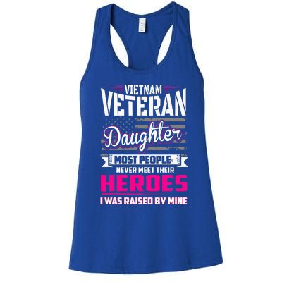 Vietnam Veteran Daughter Raised By My Hero Women's Racerback Tank