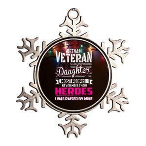 Vietnam Veteran Daughter Raised By My Hero Metallic Star Ornament