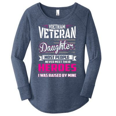 Vietnam Veteran Daughter Raised By My Hero Women's Perfect Tri Tunic Long Sleeve Shirt