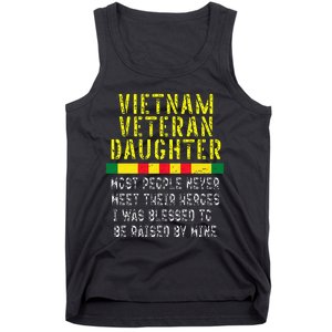 Vietnam Veteran Daughter Raised By My Hero War Veterans Tank Top