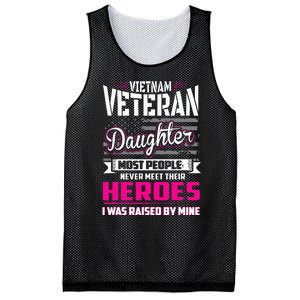 Vietnam Veteran Daughter Raised By My Hero Mesh Reversible Basketball Jersey Tank