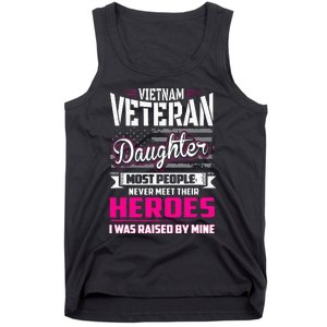 Vietnam Veteran Daughter Raised By My Hero Tank Top