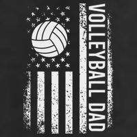 Vintage Volleyball Dad Usa Flag Retro Fathers Day Daddy Papa Beanie