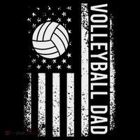Vintage Volleyball Dad Usa Flag Retro Fathers Day Daddy Papa Tank Top