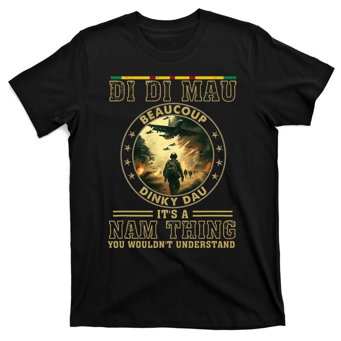 Vietnam Veteran Di Di Mau Vietnam War Memorial Day T-Shirt