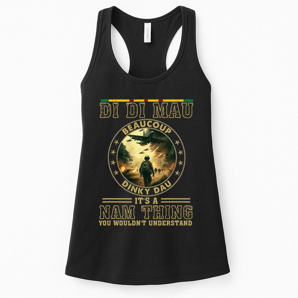 Vietnam Veteran Di Di Mau Vietnam War Memorial Day Womens Tank Top