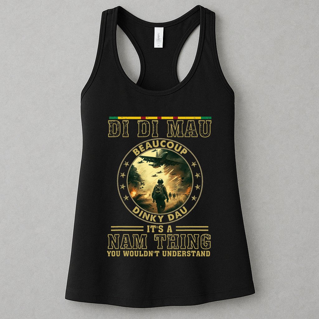 Vietnam Veteran Di Di Mau Vietnam War Memorial Day Womens Tank Top