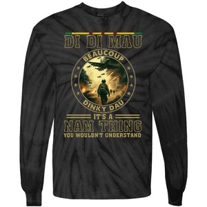 Vietnam Veteran Di Di Mau Vietnam War Memorial Day Tie-Dye Long Sleeve Shirt