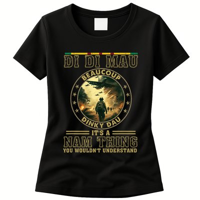 Vietnam Veteran Di Di Mau Vietnam War Memorial Day Womens T-Shirt