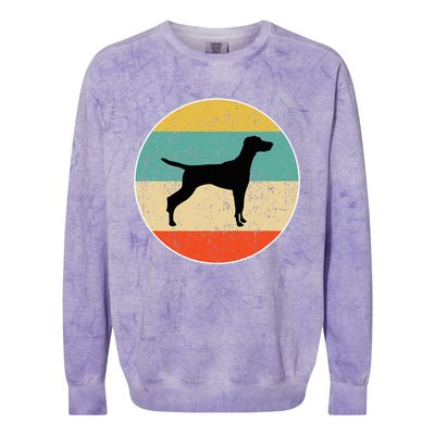 Vizsla Vizsla Dog Colorblast Crewneck Sweatshirt