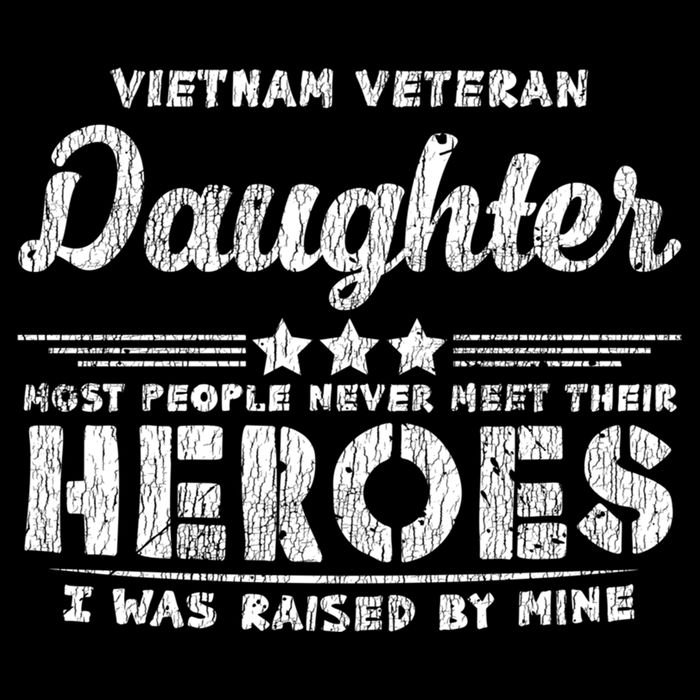 Vietnam Veteran Daughter Hero Father Proud Dad Papa Veteran Gift Flatbill Hat