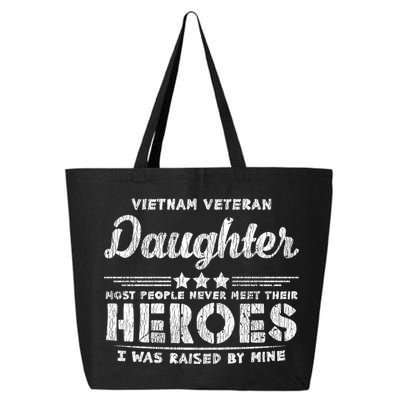 Vietnam Veteran Daughter Hero Father Proud Dad Papa Veteran Gift 25L Jumbo Tote