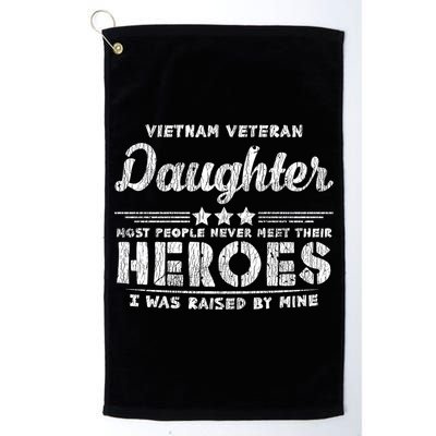 Vietnam Veteran Daughter Hero Father Proud Dad Papa Veteran Gift Golf Towel