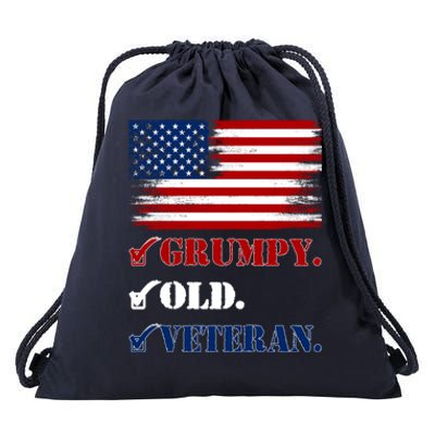 Vietnam Veterans Day Veteran Lives Matter Grumpy Old Veteran Gift Drawstring Bag