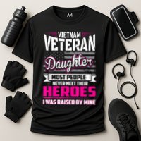 Vietnam Veteran Daughter Raised By My Hero Cooling Performance Crew T-Shirt