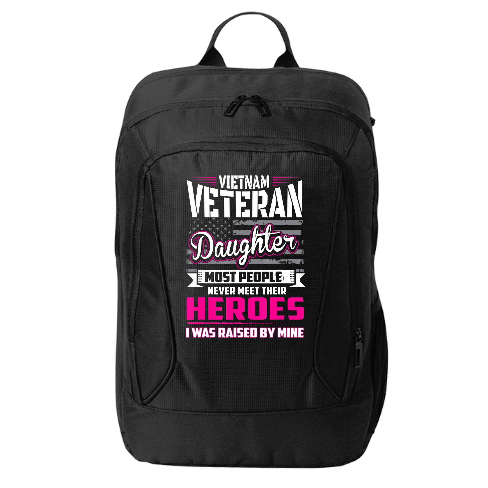 Vietnam Veteran Daughter Raised By My Hero City Backpack