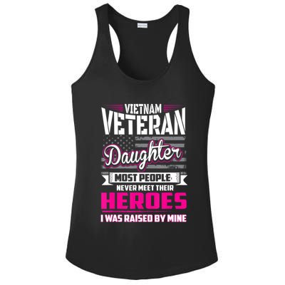 Vietnam Veteran Daughter Raised By My Hero Ladies PosiCharge Competitor Racerback Tank